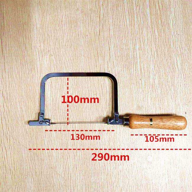 进口手工u型锯拉花锯钢丝锯金属木工锯条雕花锯架diy曲线锯弓