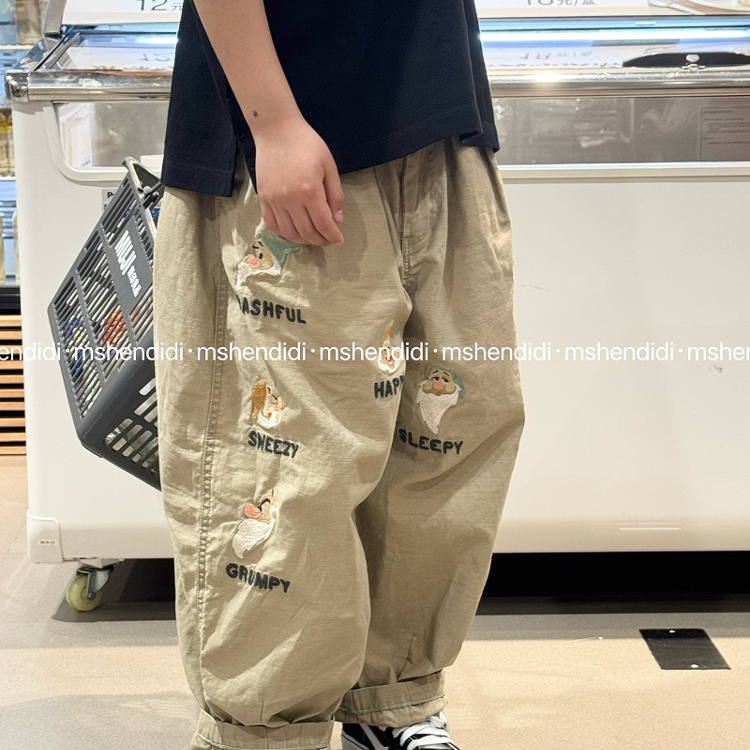 【完美版型】25SS日系DD童装 zui新款休闲萝卜裤 男女童春夏长裤