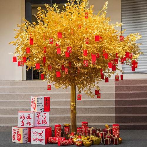 仿真金榕树许愿树摇钱树