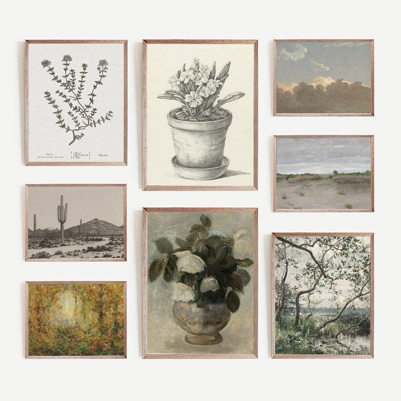 法式复古情怀质朴乡村风景南法装饰画画芯餐厅墙壁挂画内芯静物画,家居饰品,现代装饰画,淘宝优惠券,粉丝福利购,淘宝优惠卷