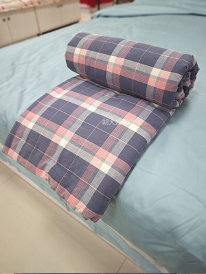 全棉水洗棉学生被套单件被罩格子