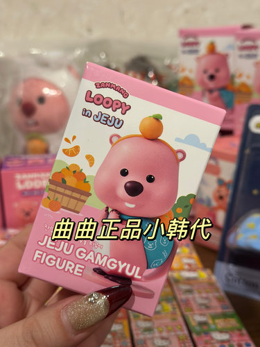 【现货】韩国火热济州岛限定小海狸loopy橘子大盗手办明盒
