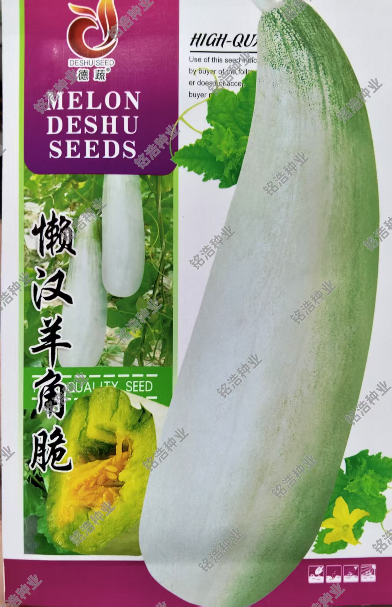 灰绿皮懒汉羊角蜜甜瓜种子特大超蔬菜种子/种苗