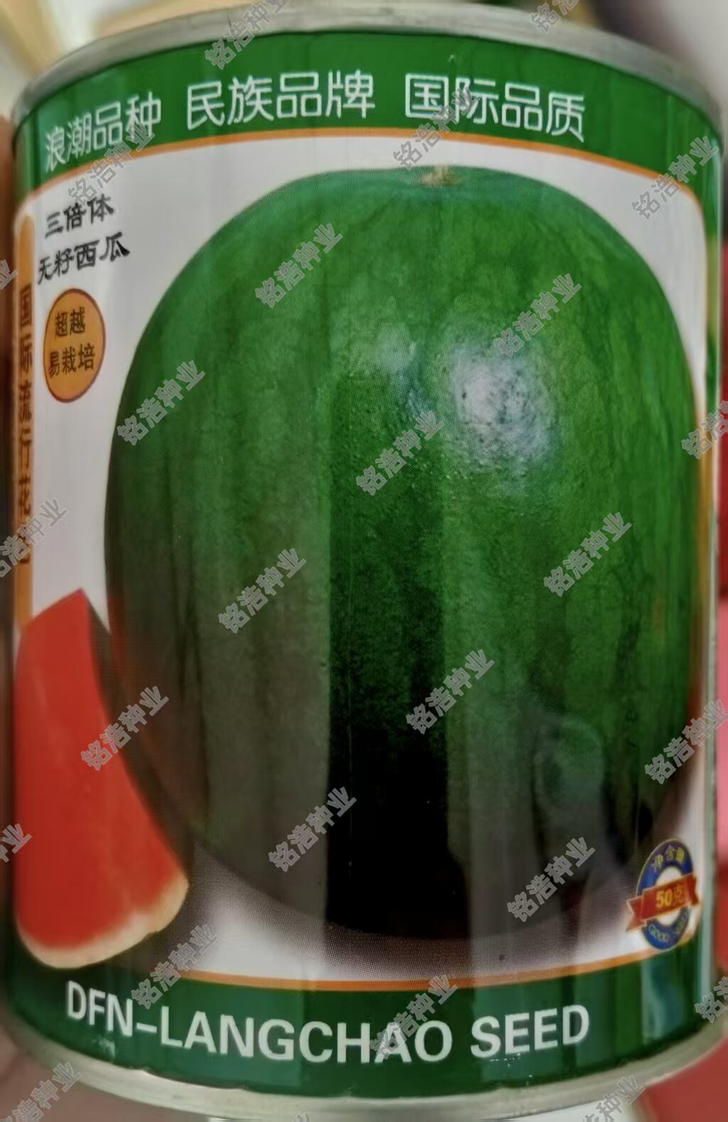 花皮无籽红瓤瓤西瓜种子水果超甜种籽农家基地春季瓜种孑浪潮一号