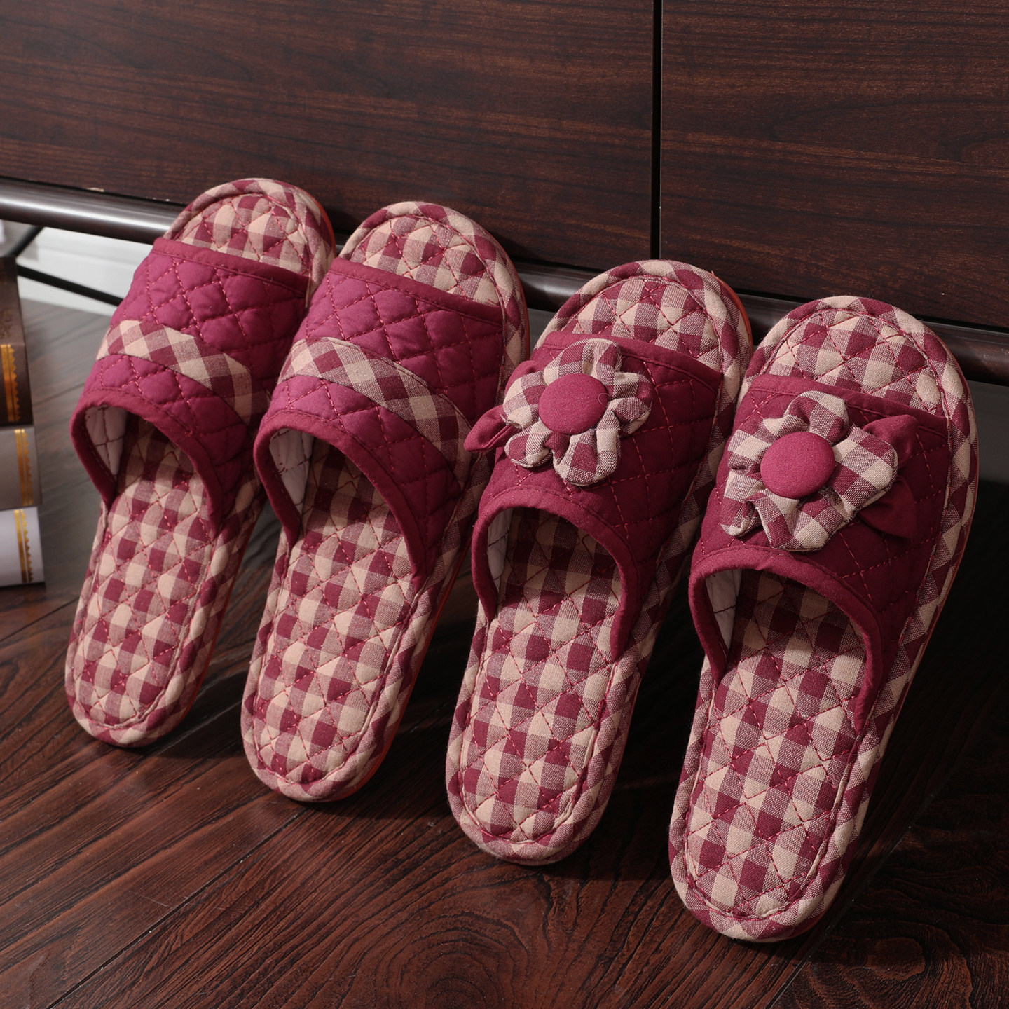 2025新款女情侣棉布拖鞋室内家居高级感牛筋底男三层布底加厚四季,居家布艺,居家棉拖/棉鞋,淘宝优惠券,粉丝福利购,淘宝优惠卷