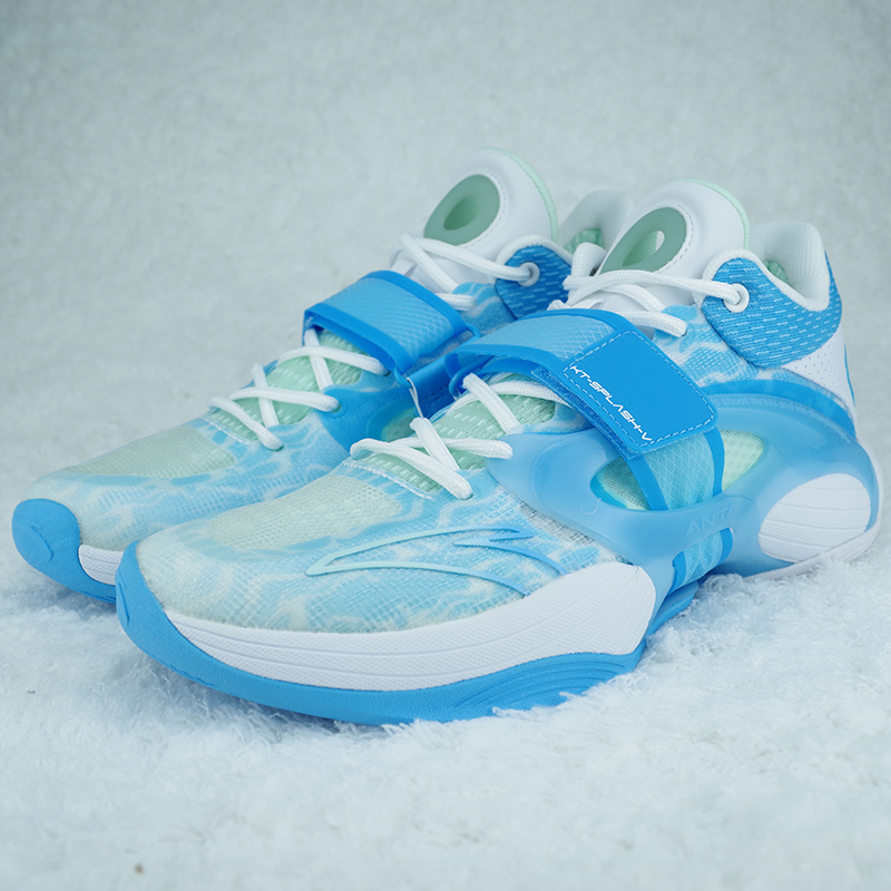 安踏汤普森KT水花5网面透气氮科技减震耐磨低帮男篮球鞋112321108