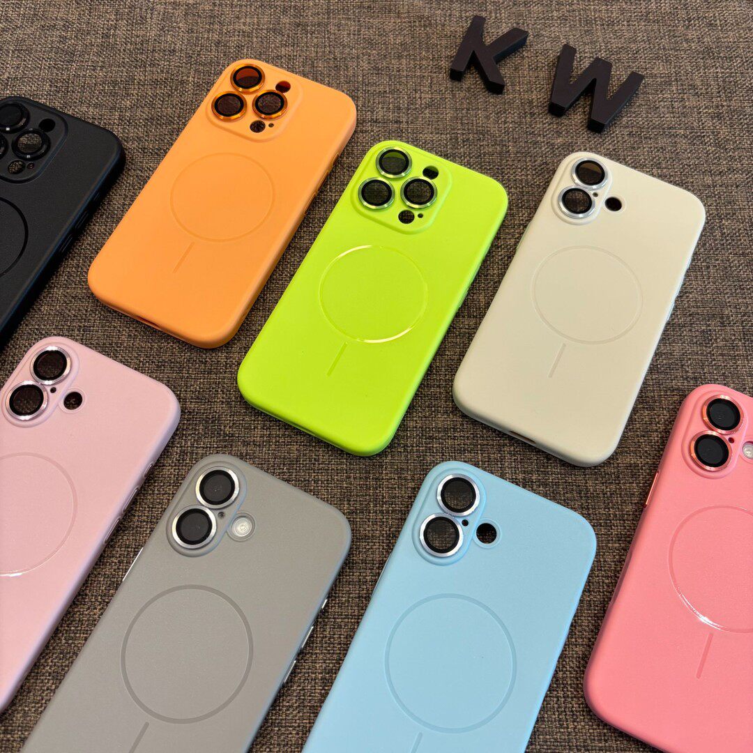 柔彩磁吸全包镜头适用iPhone17手机壳新款16/15promax硅胶保护套苹果14简约TPU13/12promax无线磁吸11软壳