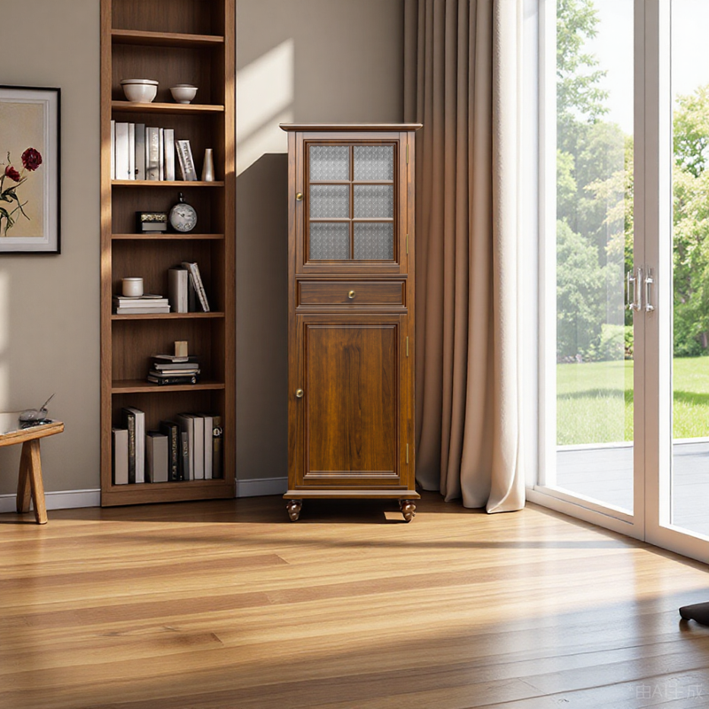 虎牌新款美式乡村实木隐形保险柜家用角柜展示柜箱2025新款防盗客