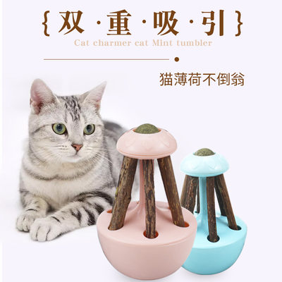 不倒翁用品磨牙棒棒糖猫薄荷球