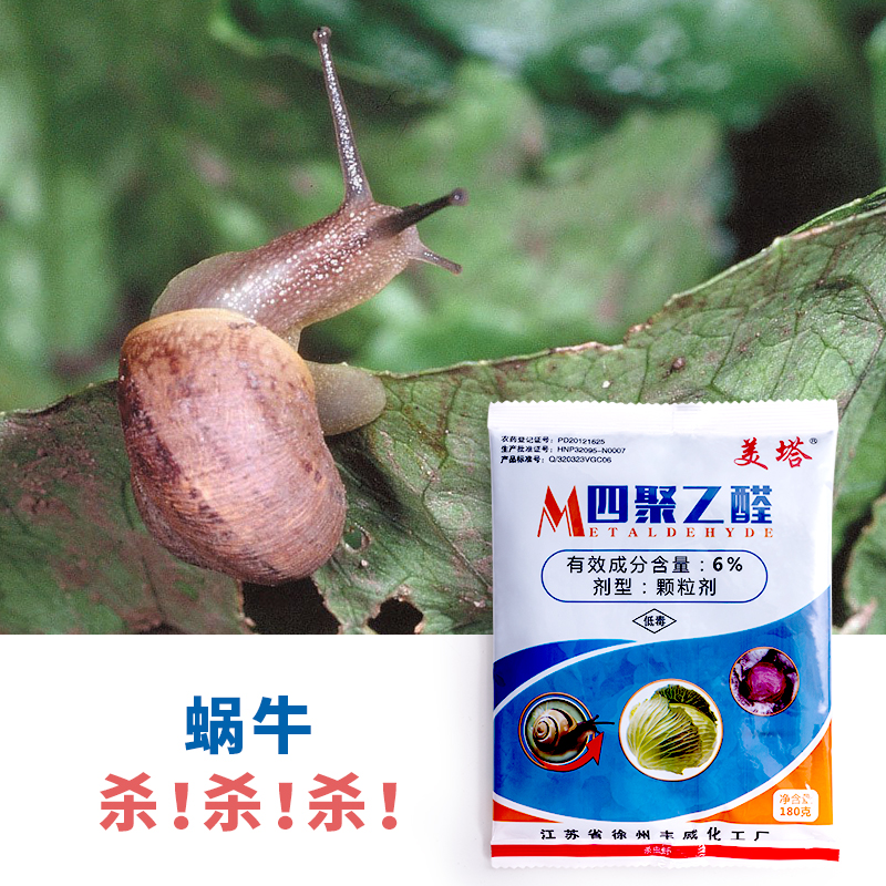 蜗牛四聚乙醛家用菜地鼻涕杀虫剂