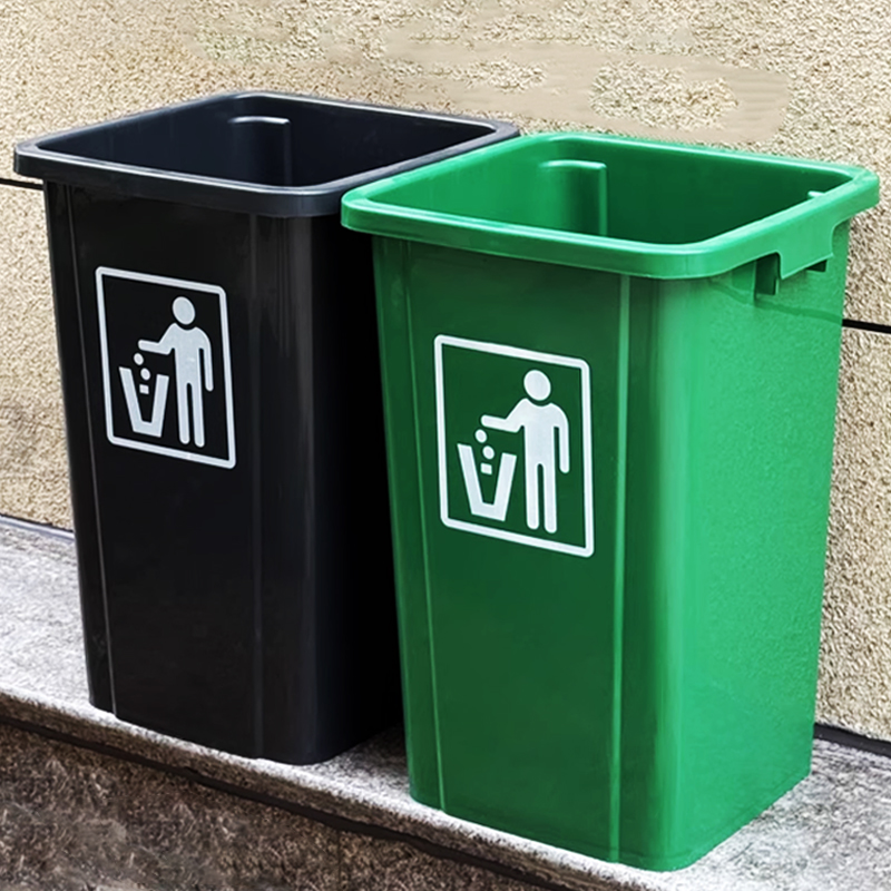 无盖垃圾桶商用大容量餐饮厨房大号学校厕所办公室工厂车间户外桶