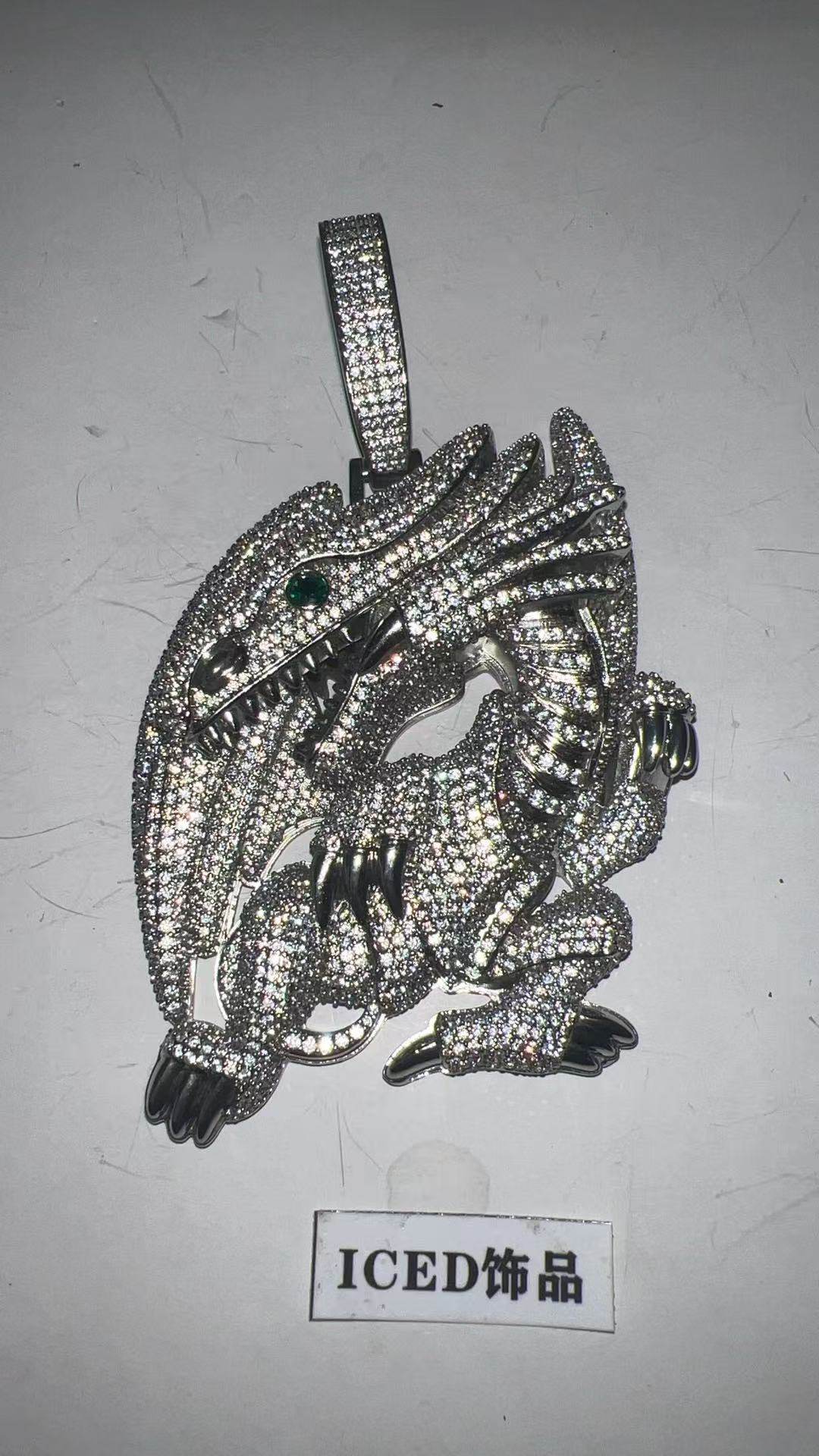 ICED饰品游戏王满钻蓝眼睛青眼白龙吊坠嘻哈潮流吊坠,饰品/流行首饰/时尚饰品新,其它首饰,淘宝优惠券,粉丝福利购,淘宝优惠卷