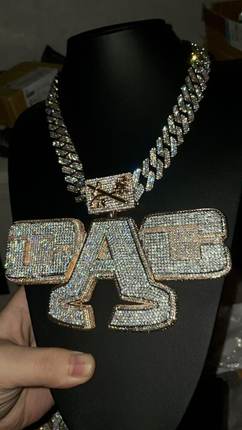 Capper 同款GAG厂牌剑与玫瑰项链嘻哈说唱饰品项链