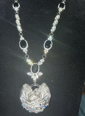 Asen同款天使丘比特吊坠搭配链子整套嘻哈饰品项链