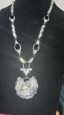 Asen同款天使丘比特吊坠搭配链子整套嘻哈饰品项链