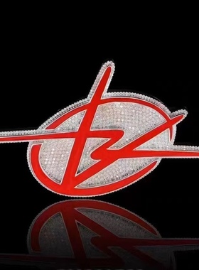 BLITZ BOY 标志符号铜镶锆石欧美时尚潮流嘻哈吊坠