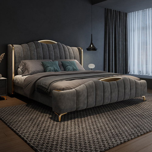 【超5000+人加购】麂皮绒布艺床