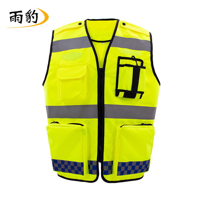 UB-070 双层牛津布马甲反光背心交通执勤马甲安全服工作服多口袋