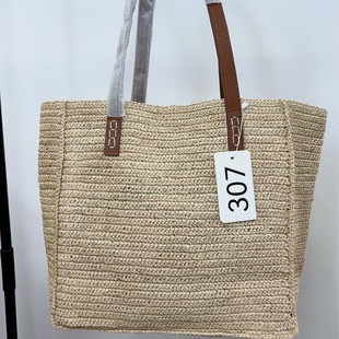 拉菲草包包专拍链接手工编织单肩手提女包大容量托特包沙滩度假包