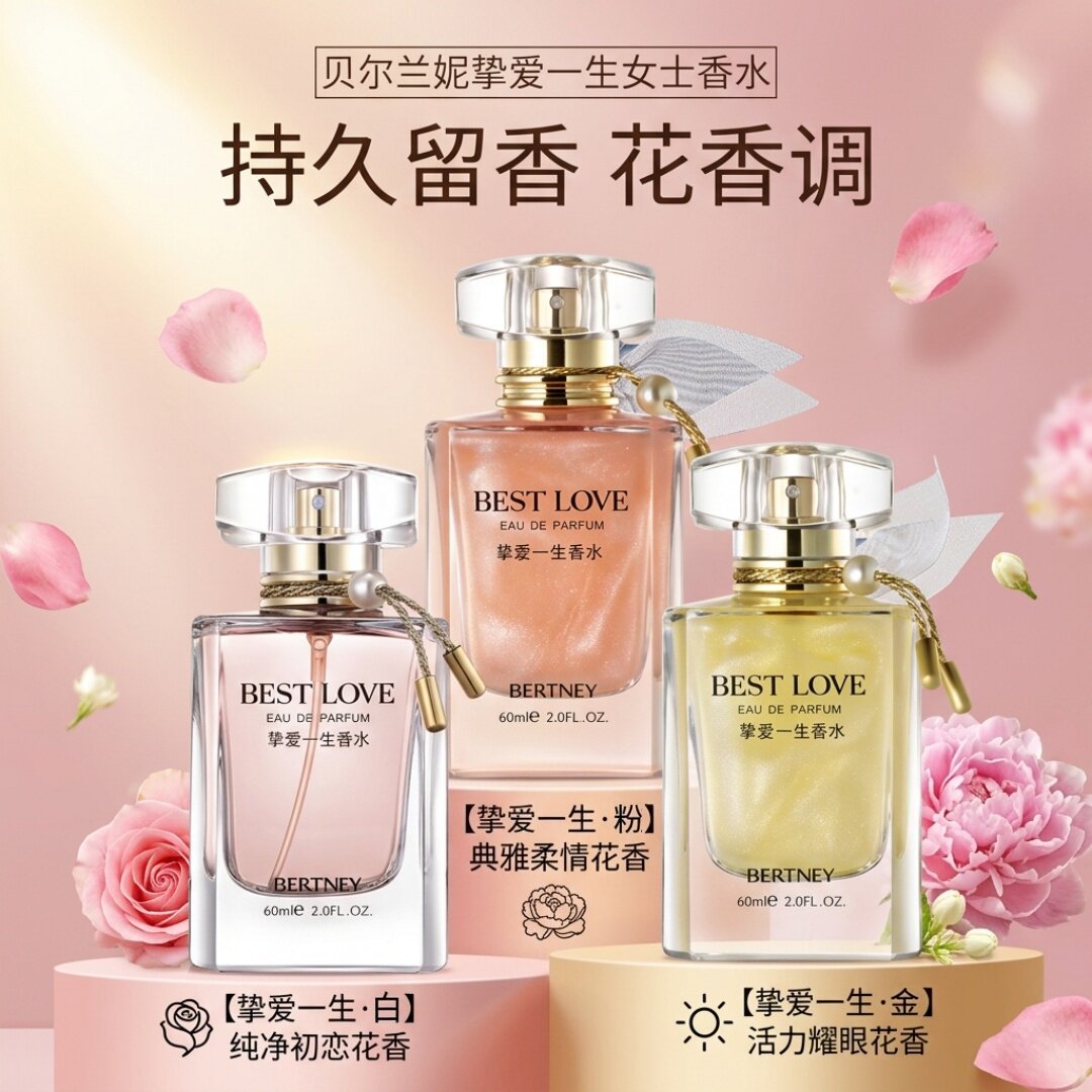 贝尔兰妮挚爱一生女士香水持久留香自然清新花香调礼物佳品60ml