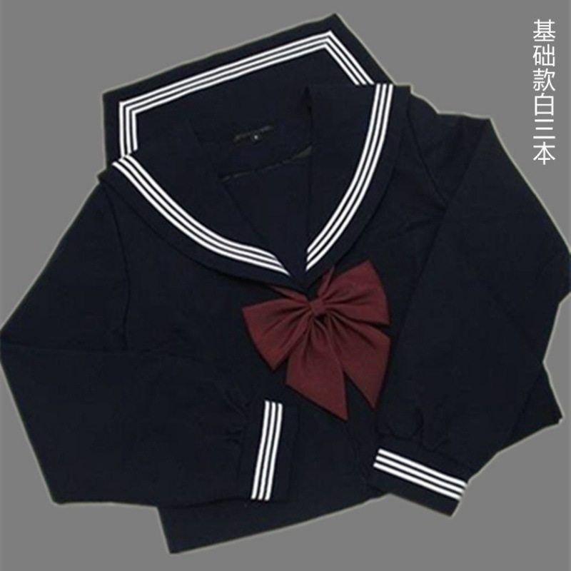 校服正版少女三本款不良制服水手服基础正统JK高品质学院黑风日本