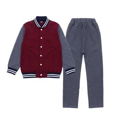 伊顿同款中小学生春秋运动服棒球服中学生班服英伦风纯棉棒球服