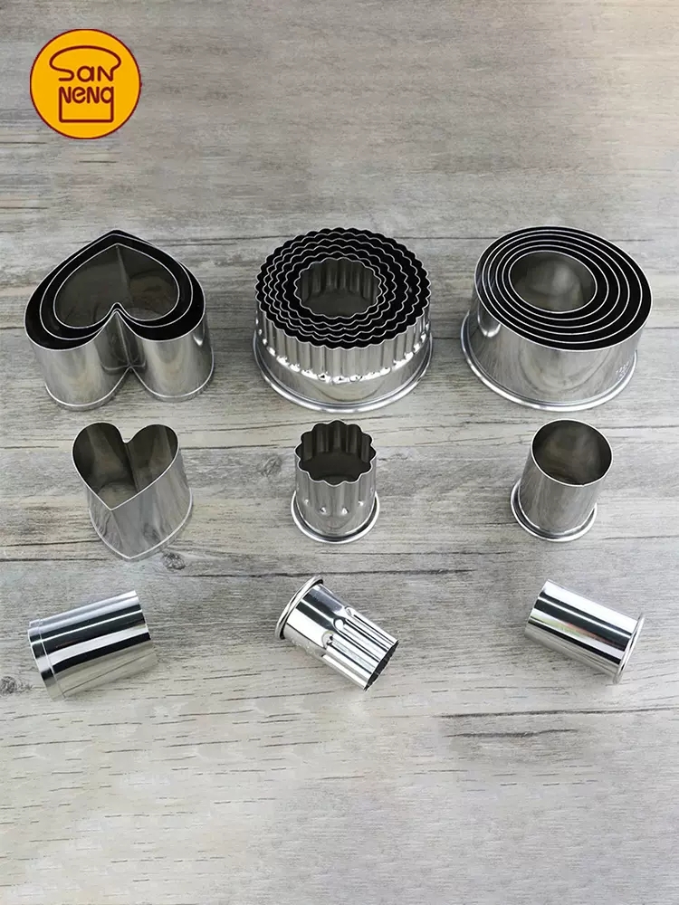 三能不锈钢曲奇饼干蛋糕切模