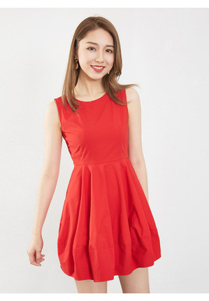 爱衣服季 新款韩版气质收腰修身时尚无袖背心裙女无袖连衣裙