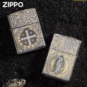 zippo之宝打火机正版 康斯坦丁恶灵挽歌精雕男士盔甲防风煤油火机