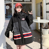 已出大货23春装新款牛仔拼接工装风衣6171P145控198，女装风衣，浙宝089