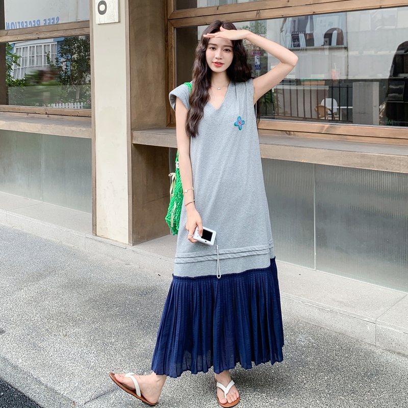 现货【新款】拼接连衣裙6693P145K218，女装连衣裙，浙宝089