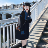 现货牛仔撞色卫衣连衣裙6151P125控178，女装连衣裙，浙宝089