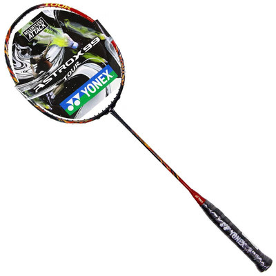 尤尼克斯羽毛球拍yy全碳素单拍天斧AX99TOUR日耀红穿65线24磅4U5