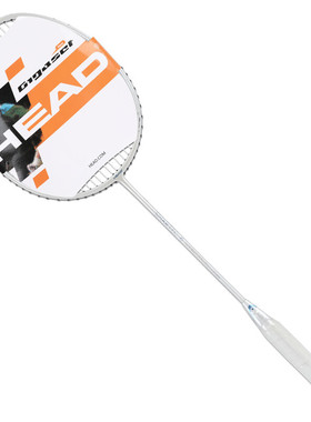 海德(HEAD) 羽毛球拍全碳素单拍比赛羽拍SMARTEC6雪山白 已穿线