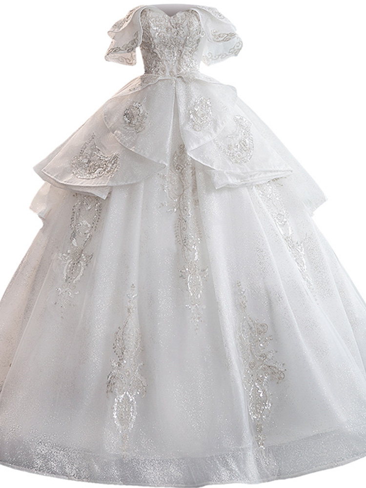 Wedding dress for bride for pregnant, plus size, open shoulders, fitted Wedding dress for bride for pregnant, plus size, open shoulders, fitted