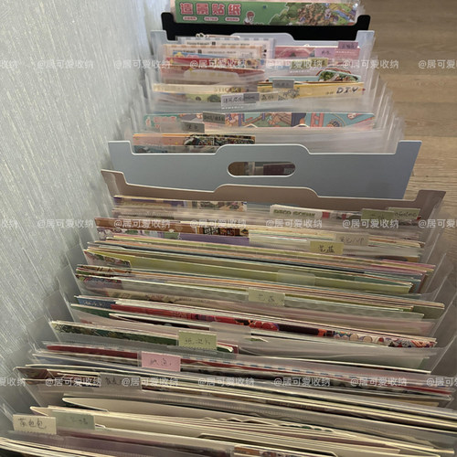 造景贴纸大容量分格收纳