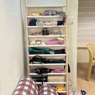 包包收纳展示架放奢侈品包的袋神器省空间大容量多层防尘放置架子