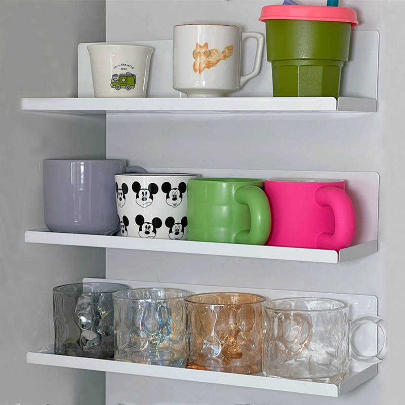 免打孔壁挂式杯子收纳置物架