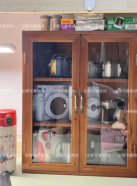 拍立得相机收纳盒透明ccd数码相机防尘柜镜头配件相纸桌面收纳盒