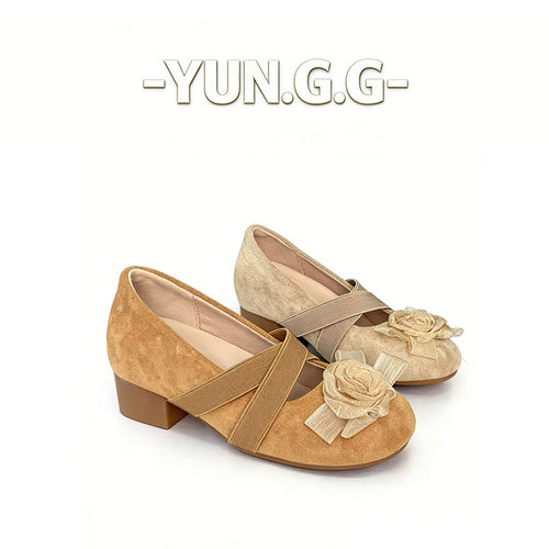 【暖玉踏香】小个子隐形增高小香风7-9CM玛丽珍女休闲鞋XBH9018-5