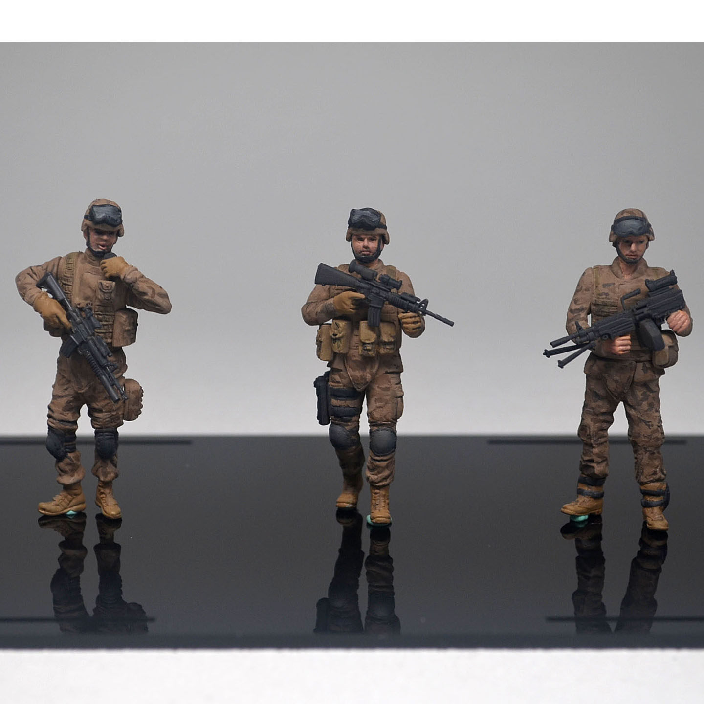 小号手1/35 美国陆军现代士兵兵人模型 代工上色成品 现货可拍