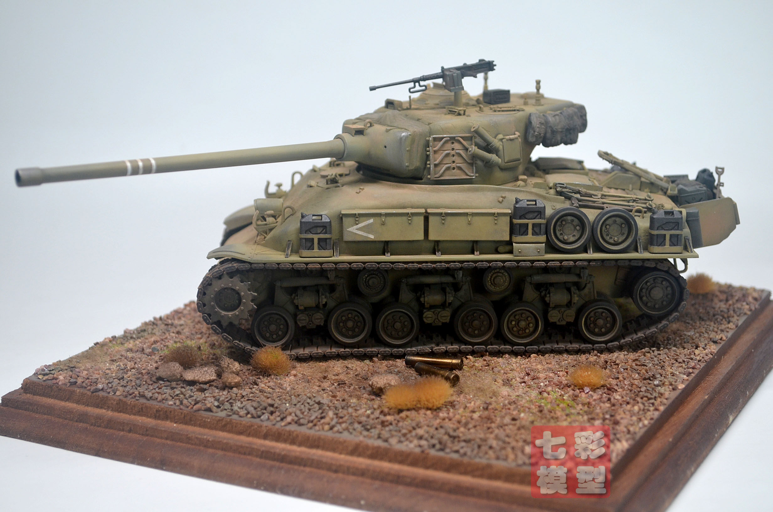 爱德美13254 拼装军模 1/35 以色列 M-51 超级谢尔曼 代工成品