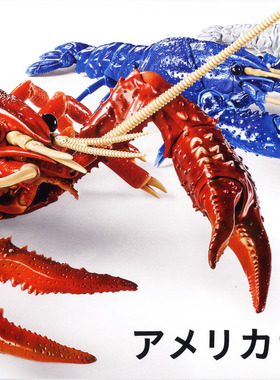 【七彩模型】现货富士美17105 生物教育拼装模型 小龙虾 透明红色