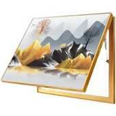 尺寸定制电表箱装 裱十字绣电闸画框 饰画上翻遮挡配电盒照片相框装