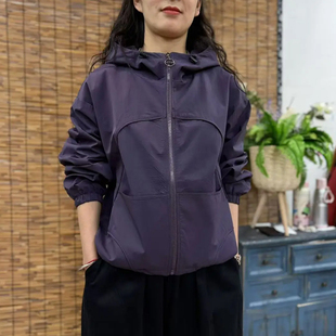 休闲减龄百搭连帽短外套女宽松显瘦气质长袖 2025春秋新款 上衣