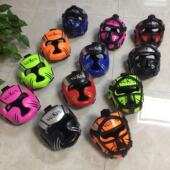 拳击头盔加厚护脸护头儿童成人比赛型散打猴脸格斗泰拳全封闭护具