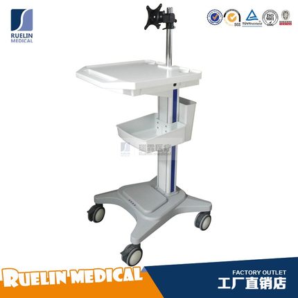 台式机推车一体机显示器笔记本电脑车KVM运维移动支架医用查房车