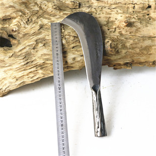 纯手工锻打弹簧钢竹刀破竹刀劈柴刀 免磨农用落柴刀镰刀高硬度