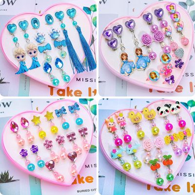 爱莎公主无耳洞耳夹耳环