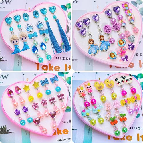 爱莎公主无耳洞耳夹耳环